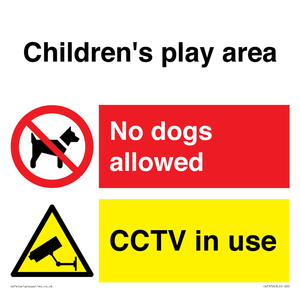 Children's play area. No dogs allowed, CCTV in use